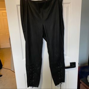 Zara basic collection faux leather pants